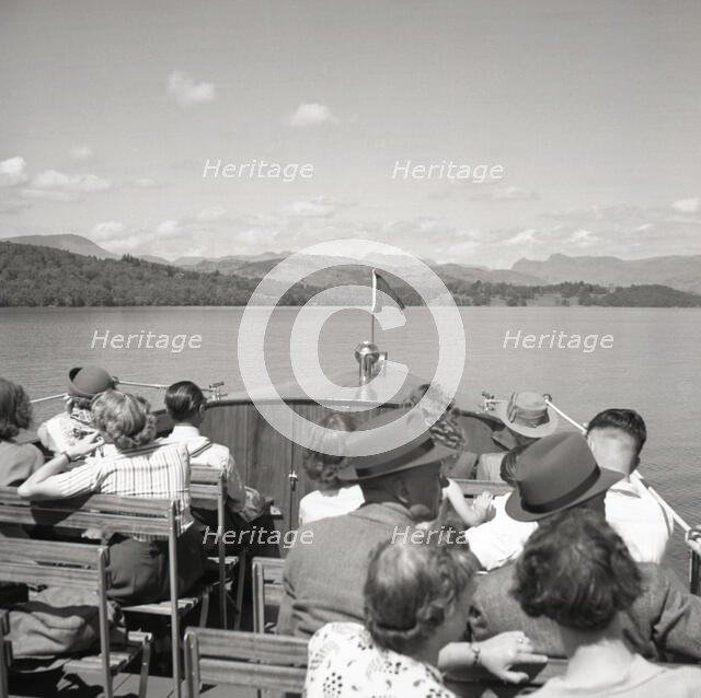 Sightseeing, Lake Windermere, Lake District, c1955. Creator: Arthur Charles Kirby Ware.