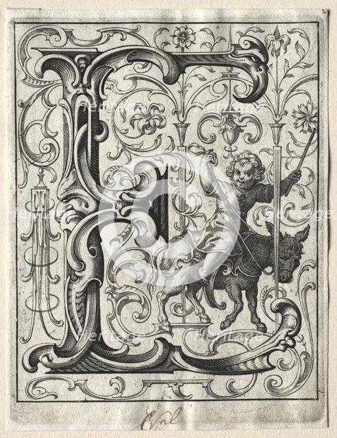 New ABC Booklet: E, 1627. Creator: Lucas Kilian (German, 1579-1637).