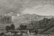 General view of Bethlehem, 1840. Creator: Aubert.