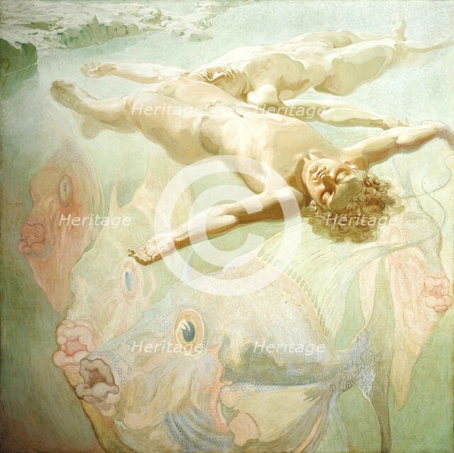 Poema del Atlántico. Mar en reposo. (Poem of the AtlanticRestful Sea), 1923. Creator: Néstor, (Néstor Martín-Fernández de la Torre) (1887-1938).