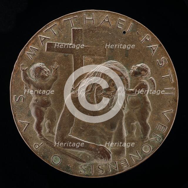 Christ in the Tomb [reverse], 1446/1450. Creator: Matteo di Andrea de Pasti.