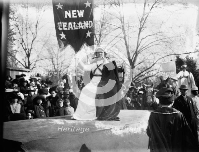 Float in suffrage parade, between c1910 and c1915. Creator: Bain News Service.