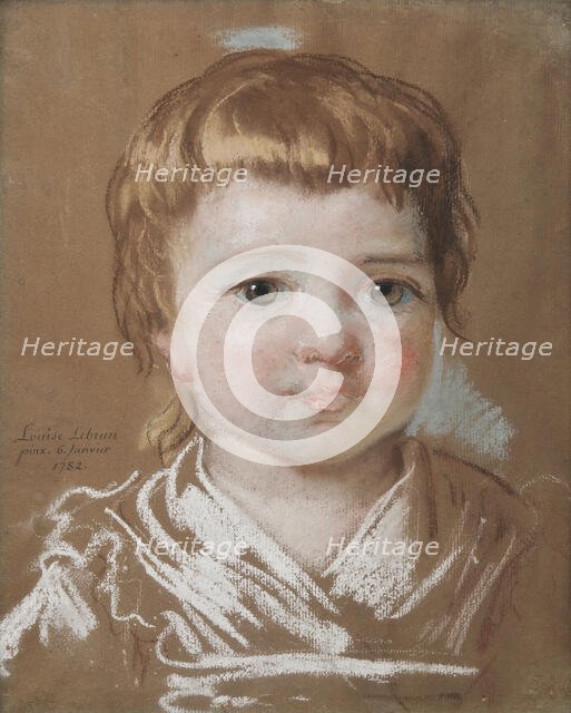 Supposed portrait of the artist's daughter Louise Lebrun (1780-1819), 1782. Creator: Elisabeth Louise Vigee-LeBrun.