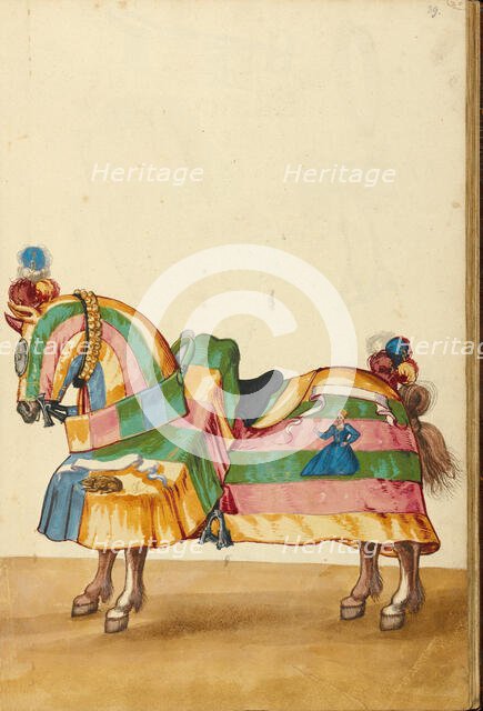 A Horse in Armor, about 1560-1570. Creator: Unknown.