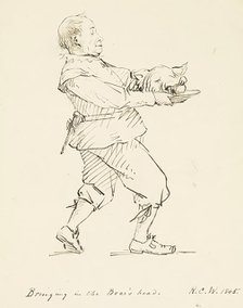 Bringing in the Boar's Head, 1845. Creator: Richard Caton Woodville.