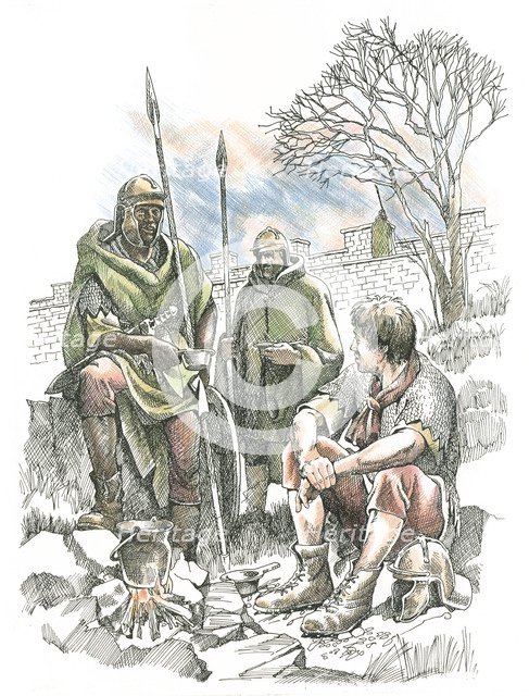 Roman soldiers, c2nd century, (c1990-2010) Artist: Frank Gardiner.