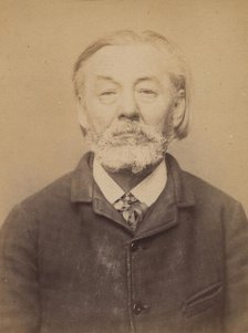 Dery. Louis. 60 ans, né à Cobugny (Nièvre). Cordonnier. Anarchiste. 9/3/94., 1894. Creator: Alphonse Bertillon.
