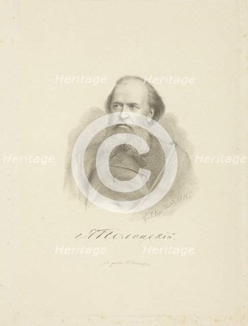 Portrait of the poet Yakov Polonsky (1820-1898), 1886.