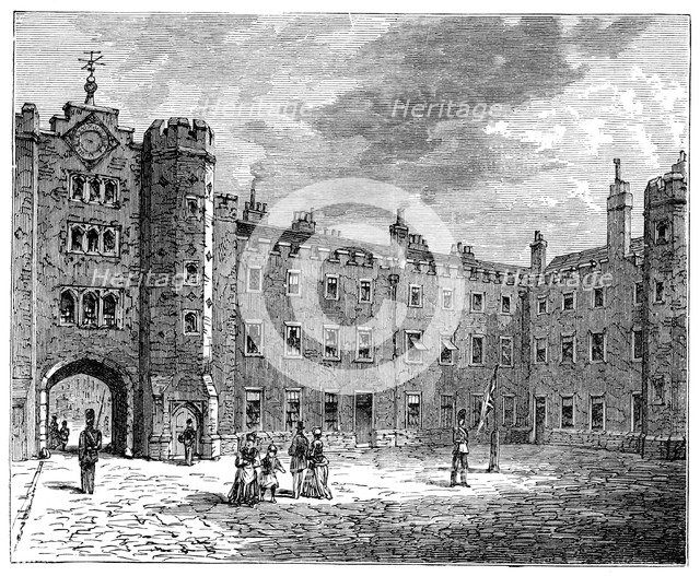 Courtyard of St James's Palace, 1900. Creator: Unknown.