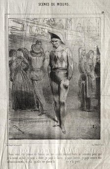 Scènes de moeurs: Voyez vous, cte queuse de Pamela qui me cajole pendant toute la semaine.... Creator: Charles Joseph Traviès de Villers (French, 1804-1859).