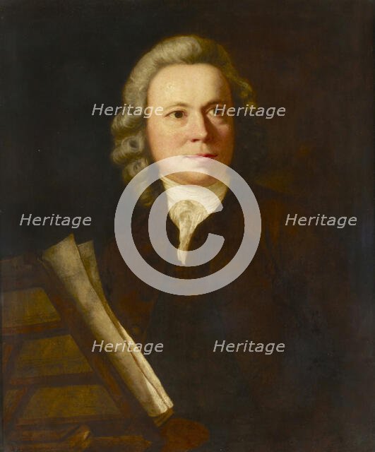 Portrait of the Composer Johann Christoph Pepusch (1667-1752), Mid of the 18th century. Creator: Reynolds, Sir Joshua (1732-1792).