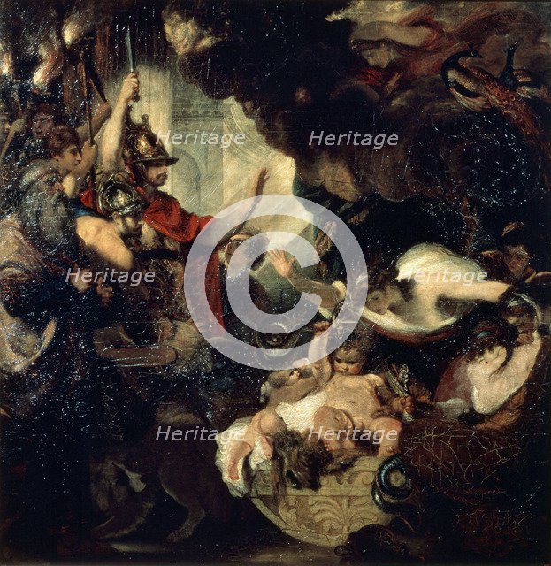 'The Infant Hercules strangling the Serpents', 1786.  Artist: Sir Joshua Reynolds
