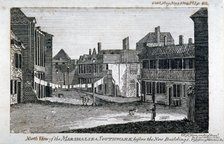 North view of Marshalsea prison on Borough High Street, Southwark, London, 1804. Artist: Anon