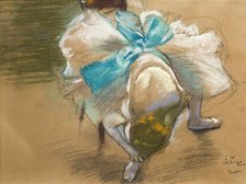 Danseuse rattachant son chausson, 1887. Creator: Degas, Edgar (1834-1917).