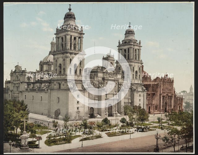 Mexico, the Cathedral, City of Mexico, c1899. Creator: William H. Jackson.