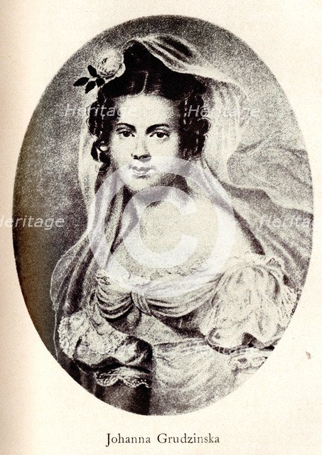 Portrait of Joanna Grudzinska, Early 19th cen.. Artist: Anonymous  