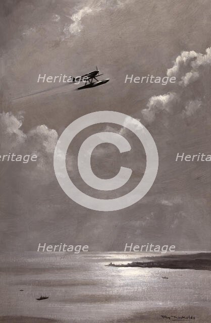 Seascape [Schneider Trophy aircraft], between 1939 and 1946. Creators: Central Office of Information, Roy Anthony Nockolds.