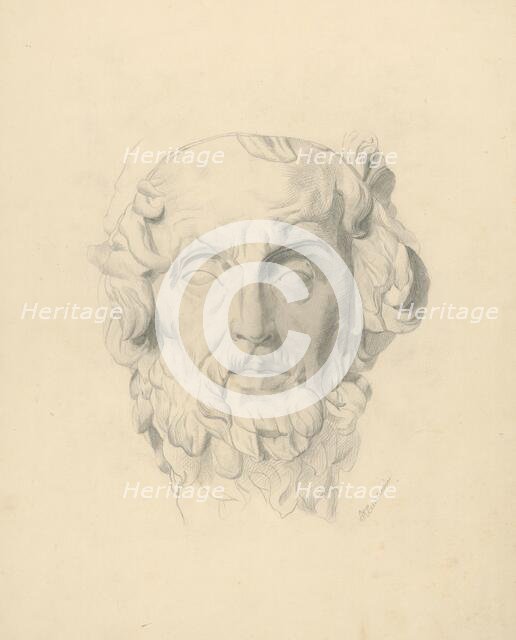 Study of a Head, 1871. Creator: Vojtech Klimkovic.