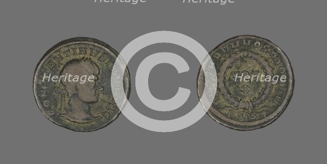 Coin Portraying Emperor Constantine I, 307-337 AD. Creator: Unknown.
