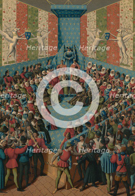 Verdict on John II of Alencon, 15th century. Artist: Jean Fouquet