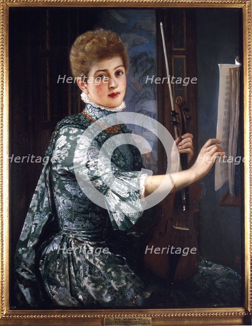 'The Violinist', 1886. Artist: George Adolphus Storey