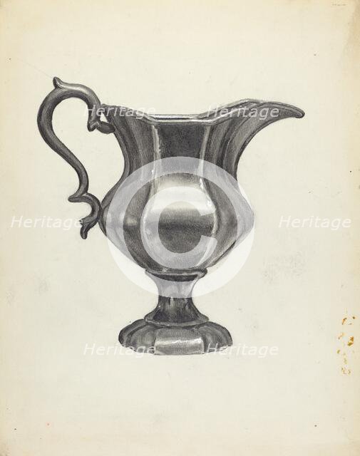 Pitcher, 1935/1942. Creator: Francis Borelli.