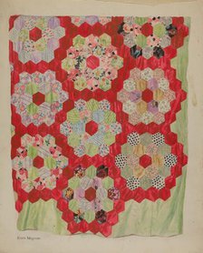 Patchwork for Quilting, c. 1939. Creator: Edith Magnette.