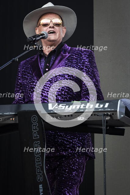 Martyn Ware, Heaven 17 live at Heritage Live, Audley End House, Essex, Aug 2023. Creator: Annapaola Marchesani.