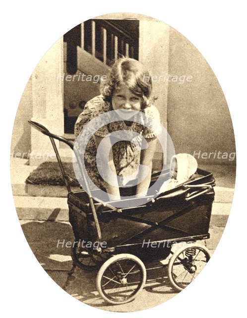 Princess Elizabeth, future Queen Elizabeth II of Great Britain, Windsor, 1930s. Artist: Unknown