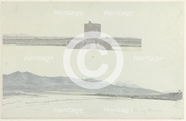 The Tiber at Fiumicino, c.1809-c.1812. Creator: Josephus Augustus Knip.