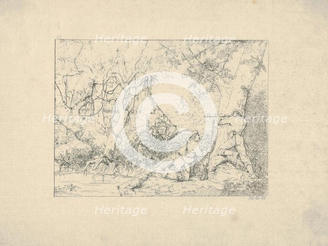 Vicksburg Canal (from Confederate War Etchings), 1861-63. Creator: Adalbert John Volck.