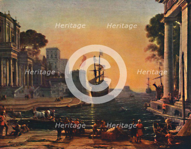 'A Seaport (Vue d'un Port de Mer: Effet de Brume)', 17th century, (1911). Artist: Claude Lorrain.