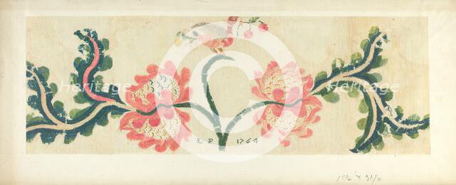 Crewel Bed Hanging, c. 1938. Creator: Helen E. Gilman.