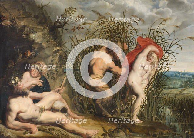 Pan and Syrinx. Creator: Jordaens, Jacob (1593-1678).