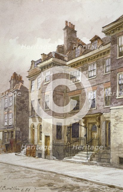 View of Mansell Street, London, 1886. Artist: John Crowther