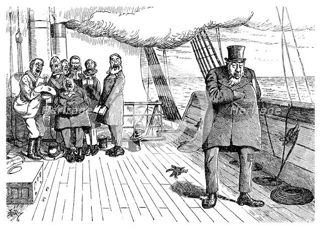 'Oom-poleon Boer-naparte on Board the 'Highbury Castle'', 1901. Artist: Unknown