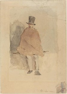 The Man in the Tall Hat, 1858/1859. Creator: Edouard Manet.