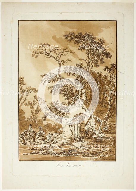 The Washerwomen, 1771. Creator: Jean Baptiste Le Prince.