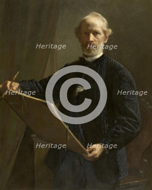 Self Portrait, 1882. Creator: Eduard Julius Friedrich Bendemann.