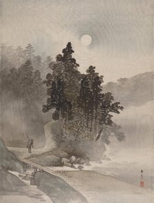 Traveling by Moonlight, 1800. Creator: Gyokusho Kawabata.