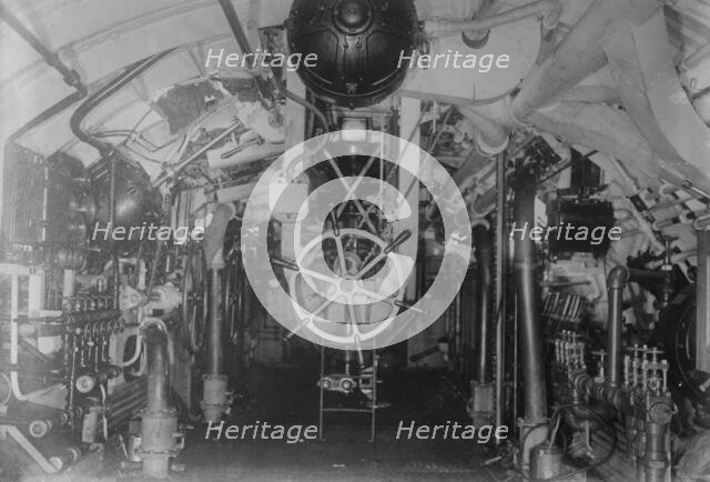 U.S. Submarine -- amidships, looking forward, between c1910 and c1915. Creator: Bain News Service.