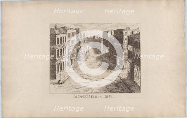 Manchester, in 1851, 1851., 1851. Creator: George Cruikshank.