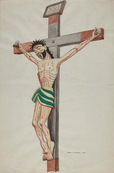 Cruciform - Bulto, 1935/1942. Creator: Majel G. Claflin.