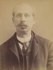 Cottée. Edouard, Eugène. 37 ans, né à Paris XVle. Artiste-peintre. Vol par complicité. 6/2..., 1892. Creator: Alphonse Bertillon.