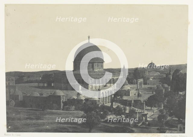 Jérusalem, Mosquée D'Omar; Palestine, 1849/51, printed 1852. Creator: Maxime du Camp.