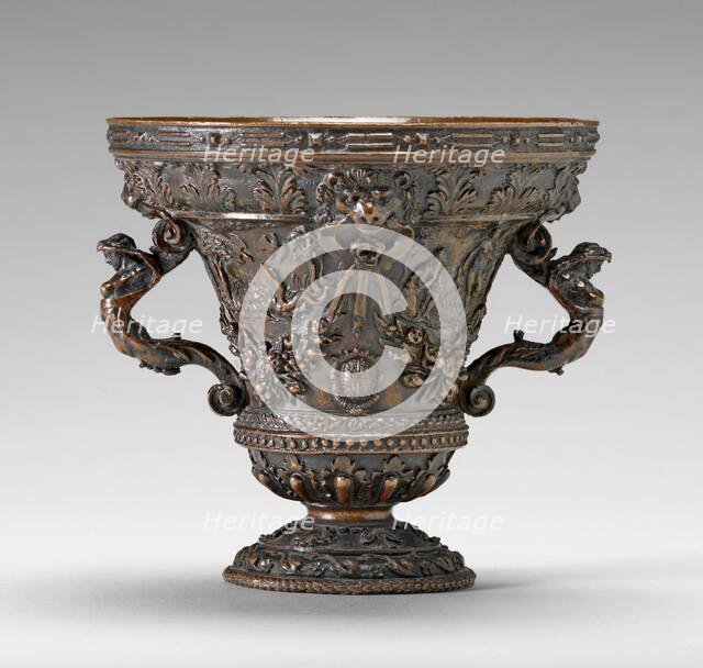 Cup with Allegorical Scenes and Shields of Este Arms, 1560s. Creator: Unknown.