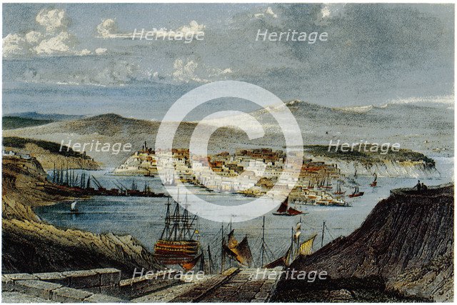 View of Sevastopol, c. 1850. Artist: Anonymous  