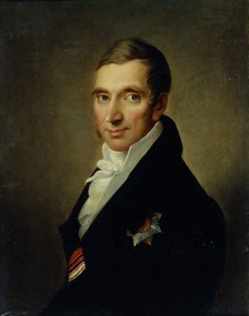 Portrait of the Physician Johann-Georg von Ruehl (1768-1846), 1823. Artist: Luchaninov, Ivan Vasilyevich (1781-1824)