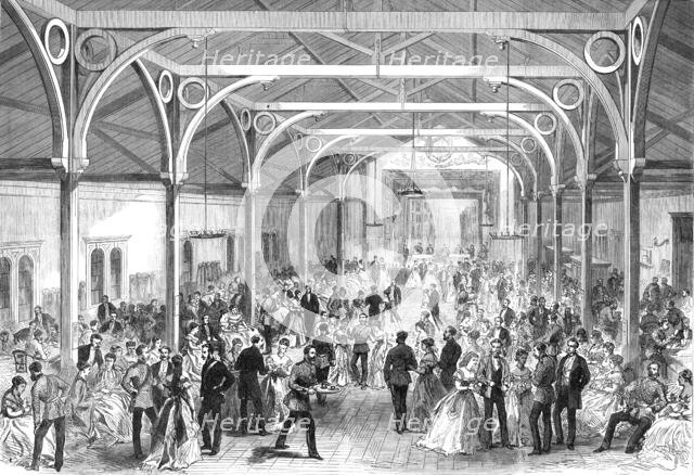 The Guards' Institute, Vauxhall-Bridge-Road: the Ball-Room, 1869. Creator: Unknown.