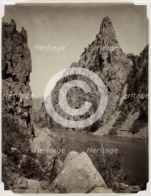 Currecanti Needle, Black Cañon of the Gunnison, before 1880. Creator: William Henry Jackson (American, 1843-1942).